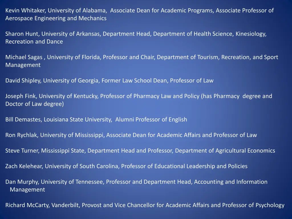 kevin whitaker university of alabama associate