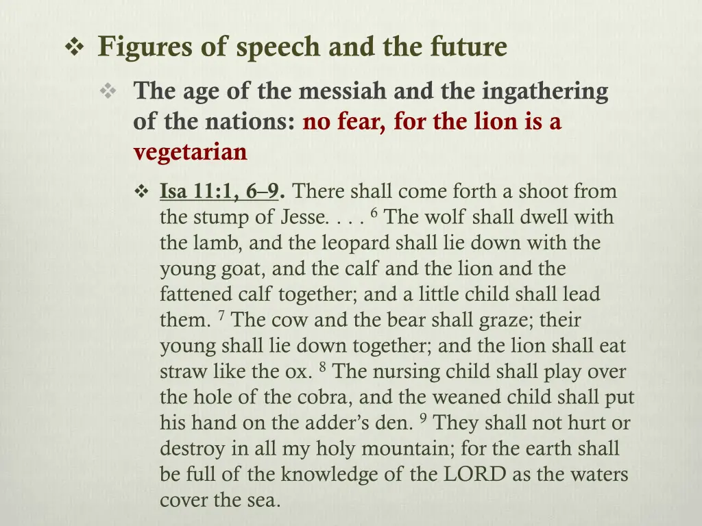 figures of speech and the future