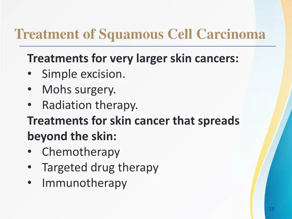 treatment of squamous cell carcinoma 1