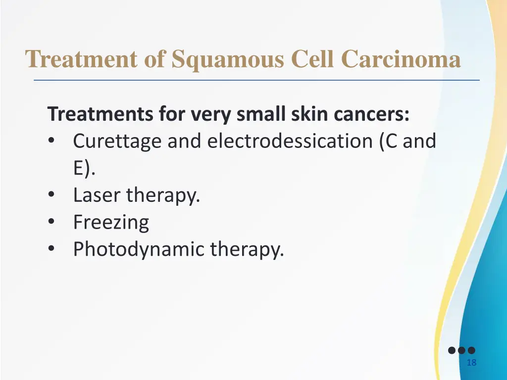 treatment of squamous cell carcinoma