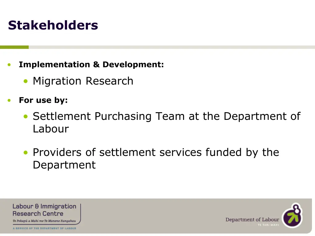 stakeholders
