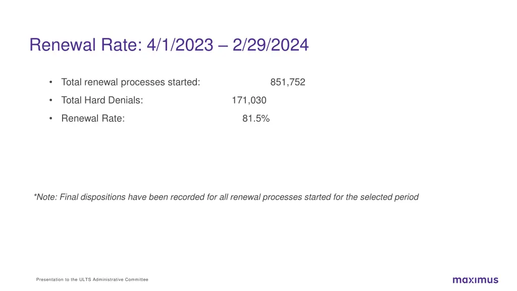 renewal rate 4 1 2023 2 29 2024