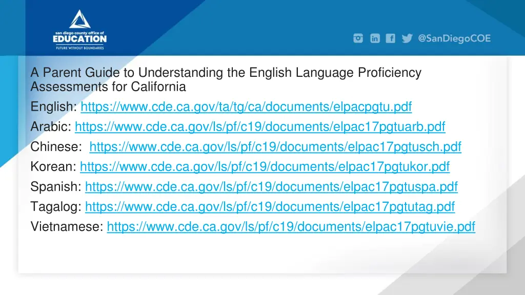 a parent guide to understanding the english