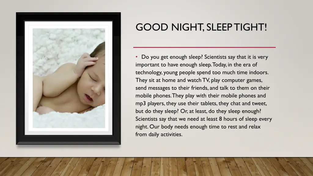good night sleep tight