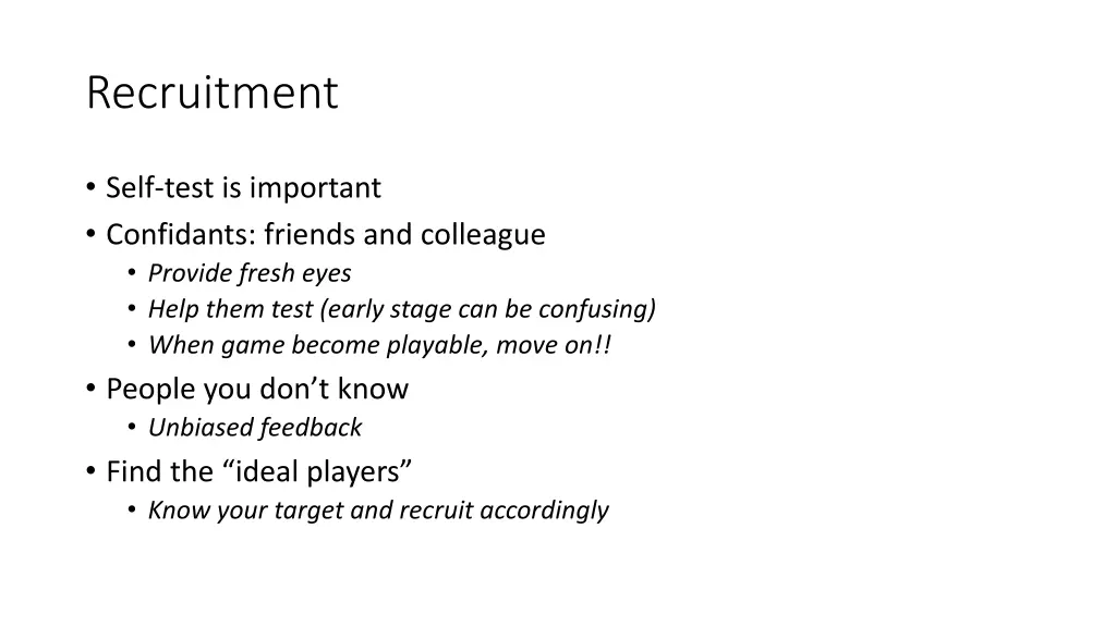 recruitment