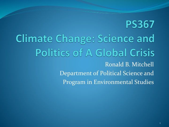 ronald b mitchell