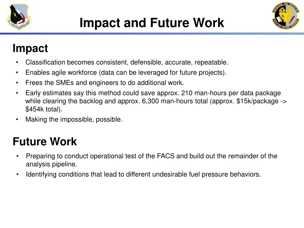 impact and future work