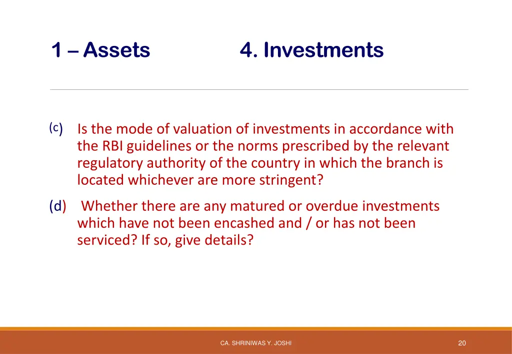 1 assets 1