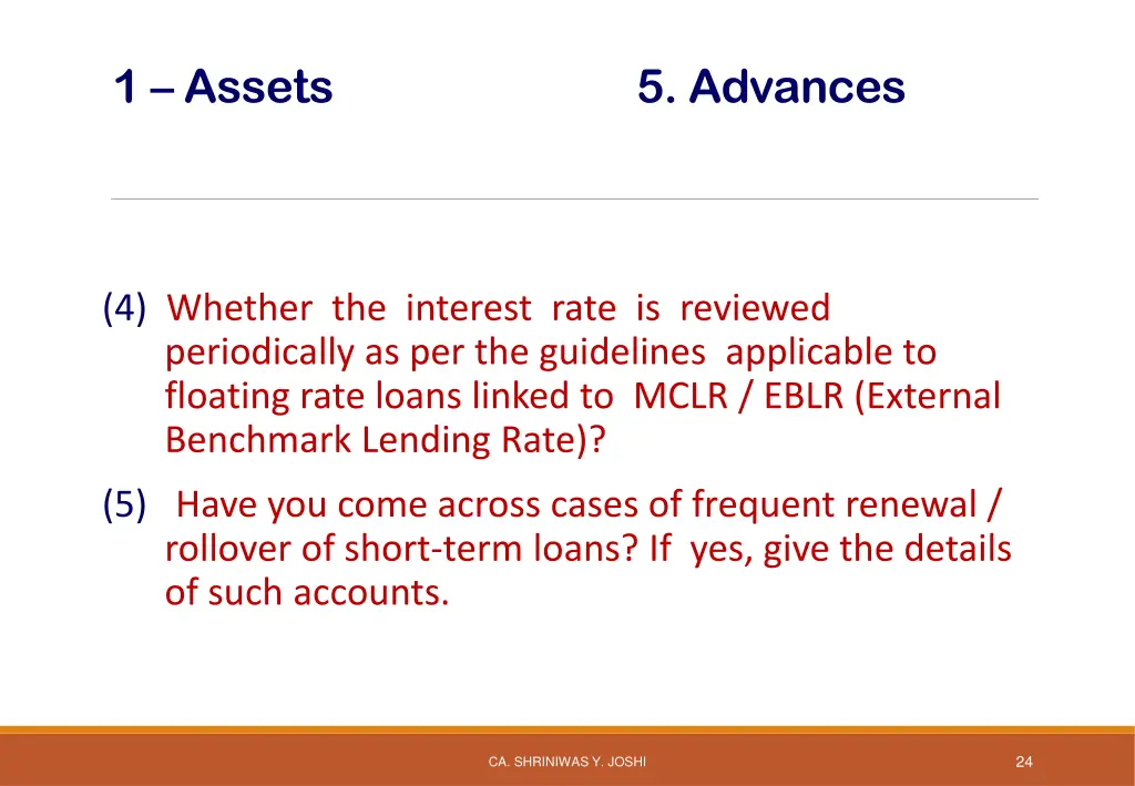 1 assets 5