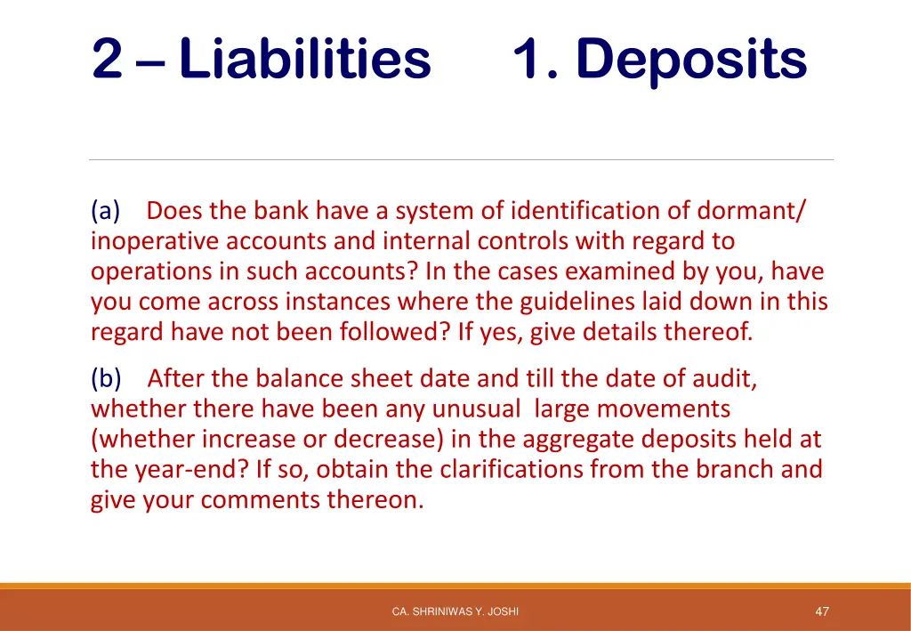 2 liabilities