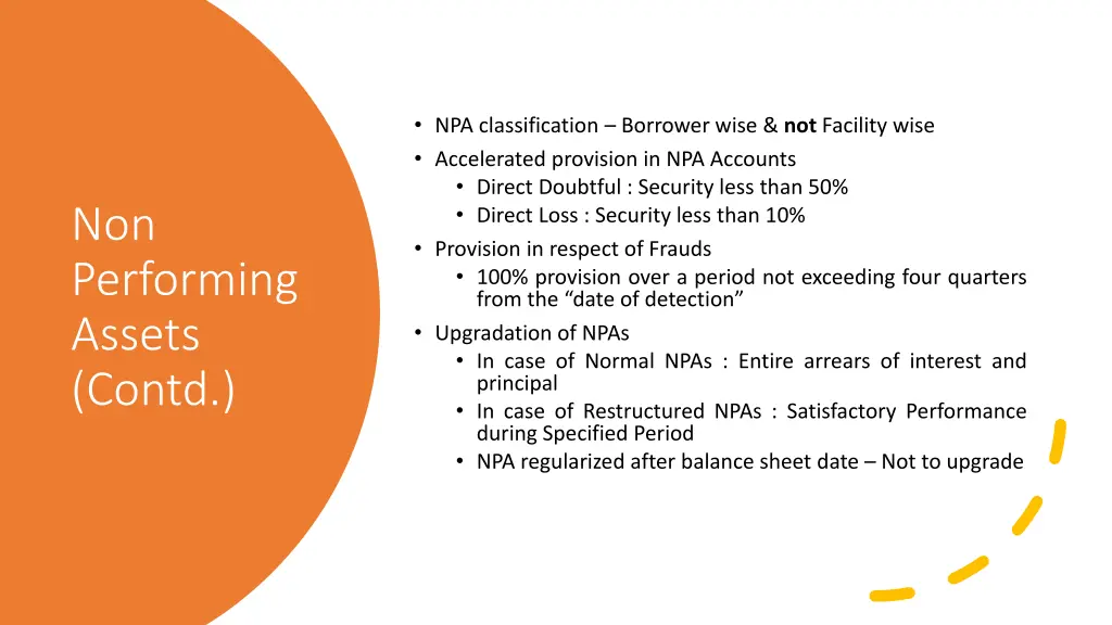 npa classification borrower wise not facility