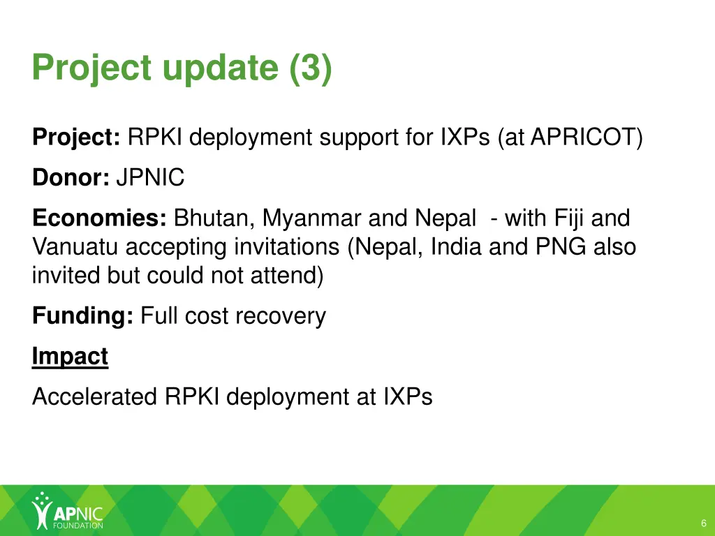 project update 3