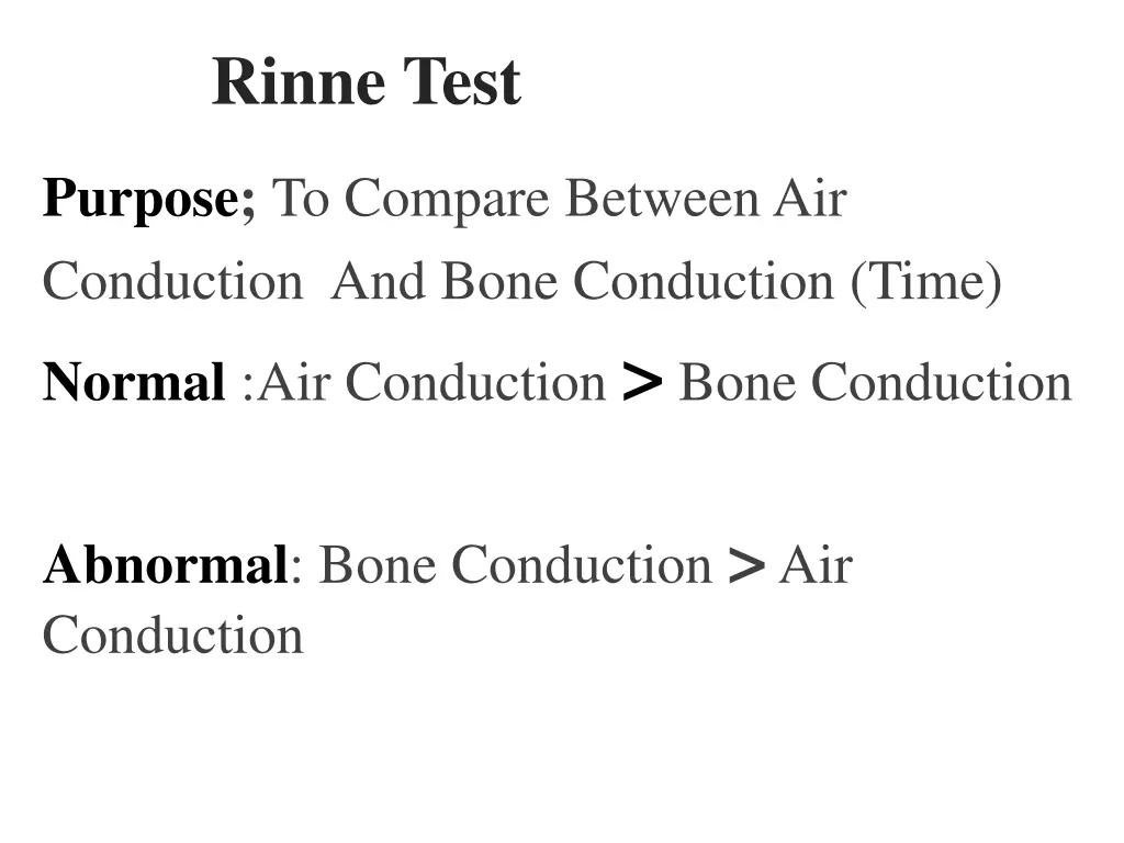 rinne test