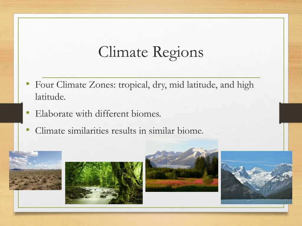 climate regions