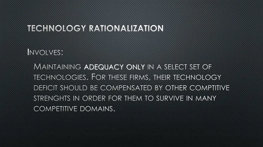 technology rationalization