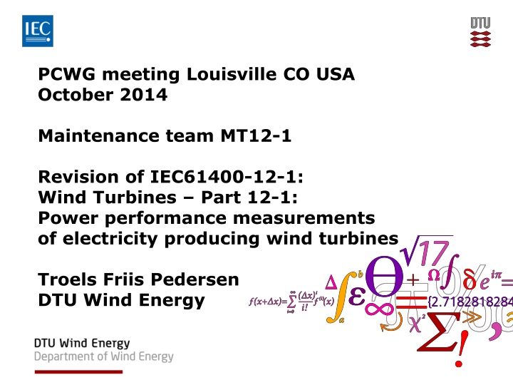 pcwg meeting louisville co usa october 2014