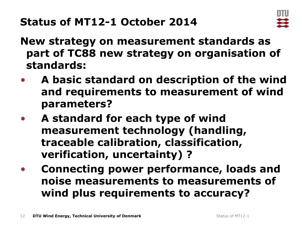 status of mt12 1 october 2014 10
