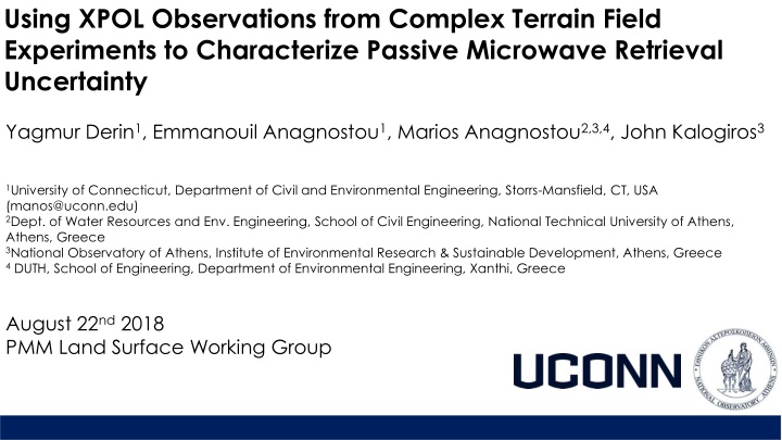 using xpol observations from complex terrain