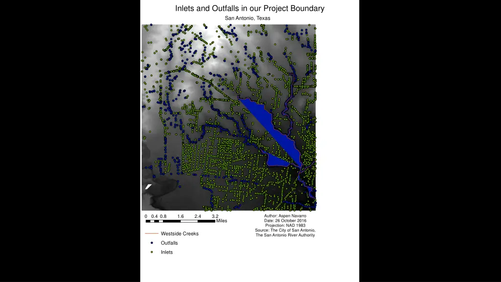 inlets and outfalls in our project boundary
