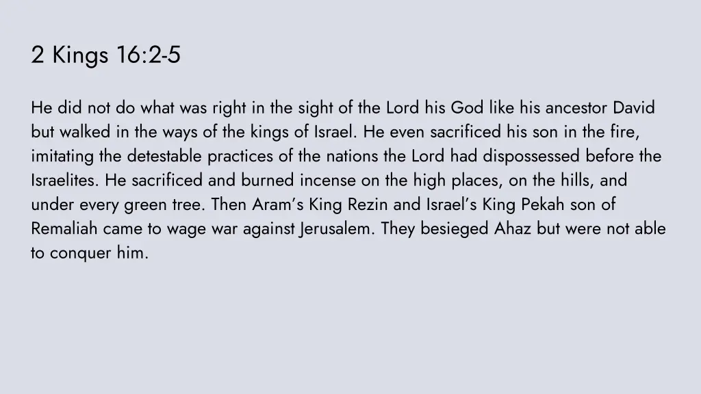 2 kings 16 2 5