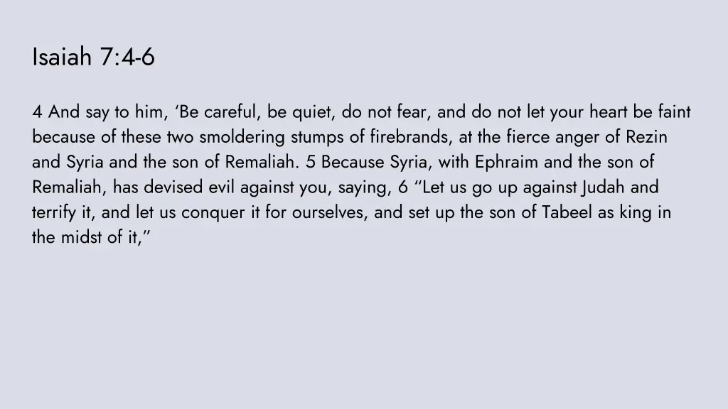 isaiah 7 4 6
