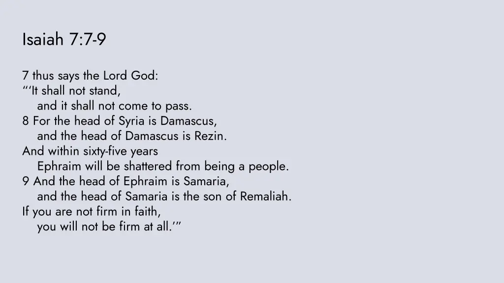 isaiah 7 7 9