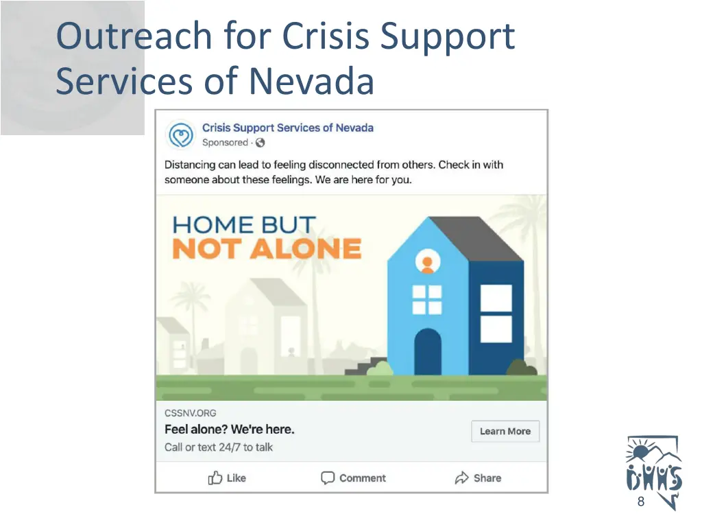 outreach for crisis support services of nevada
