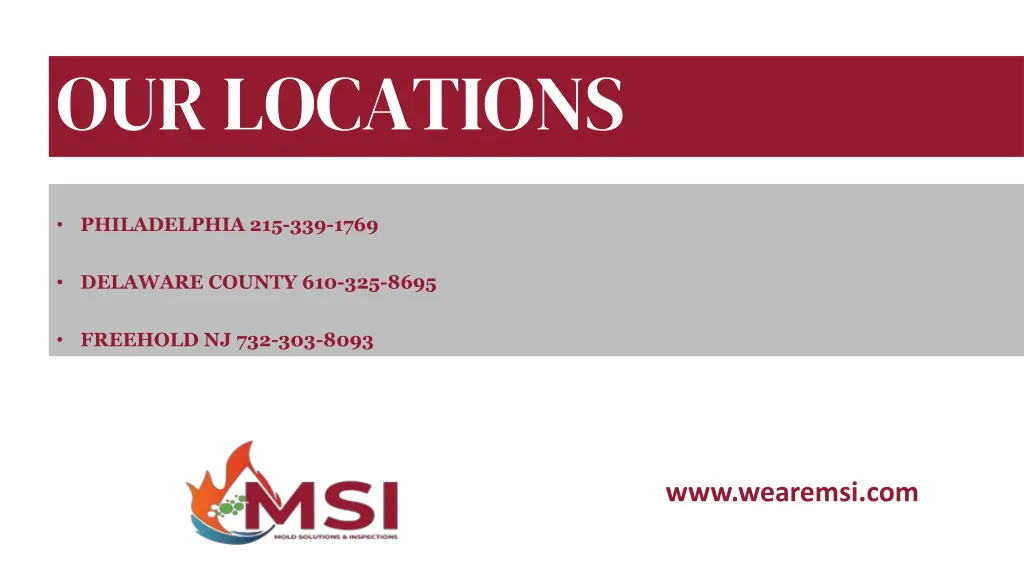our locations