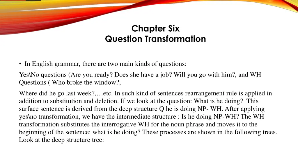 chapter six