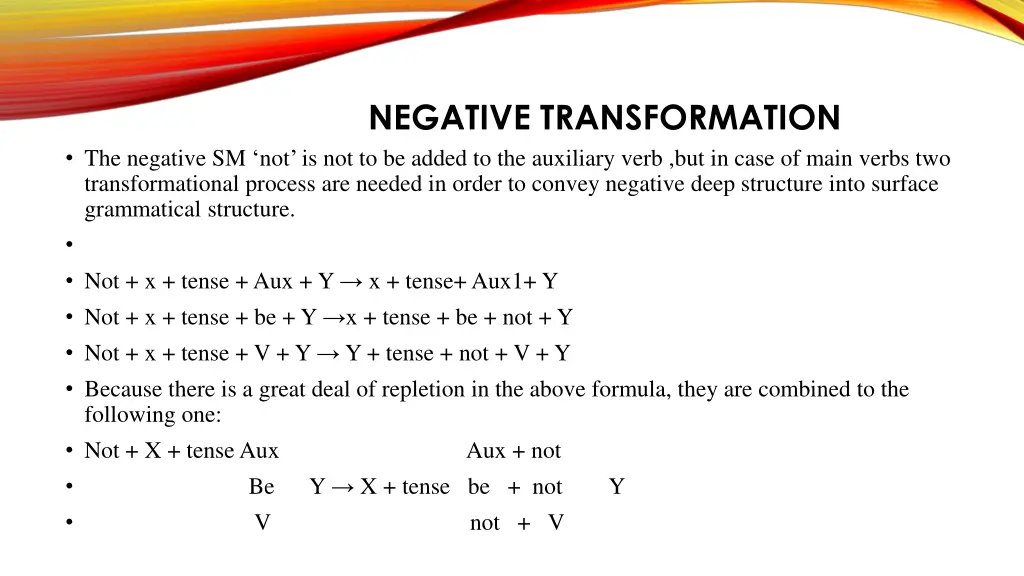 negative transformation 1