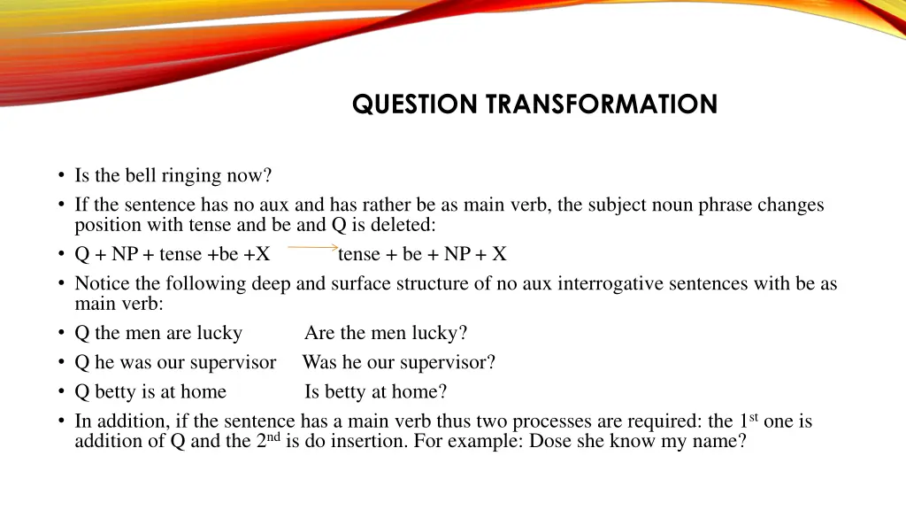 question transformation 4