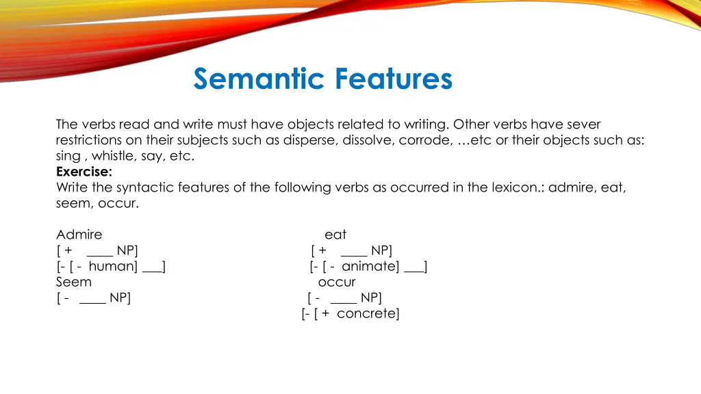 semantic features 11