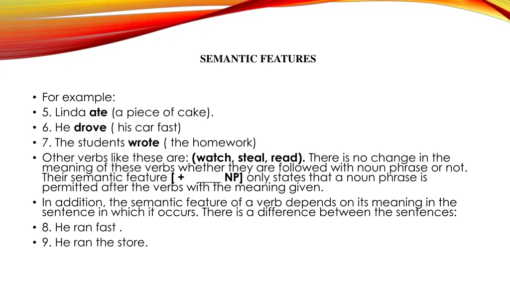 semantic features 2
