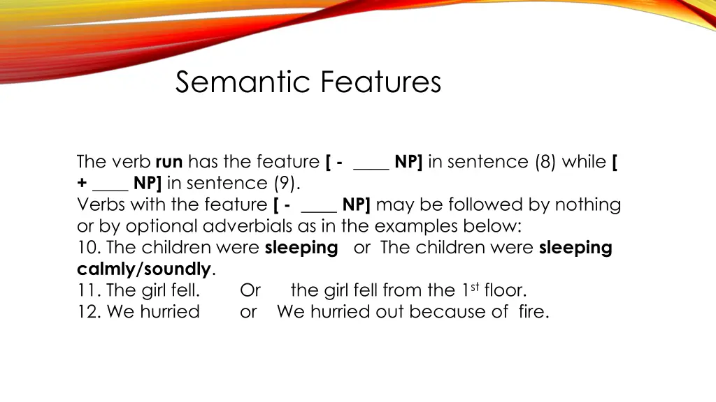 semantic features 3