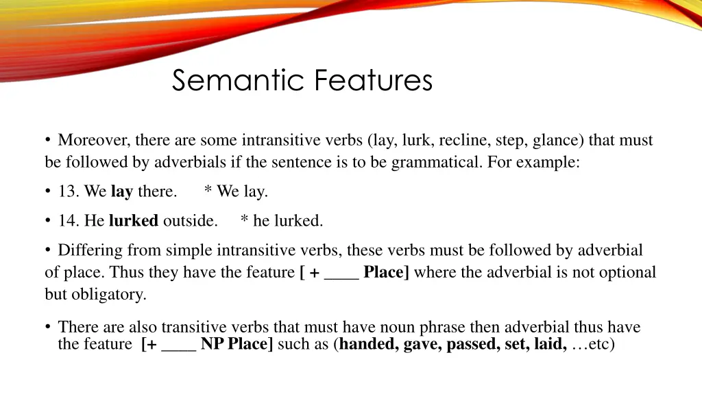 semantic features 4