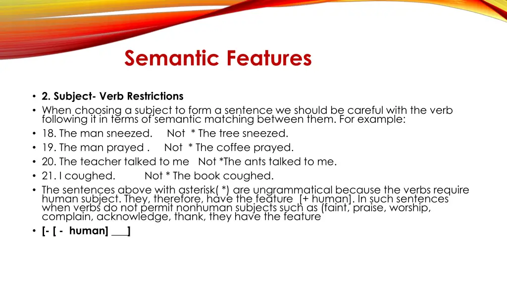 semantic features 6