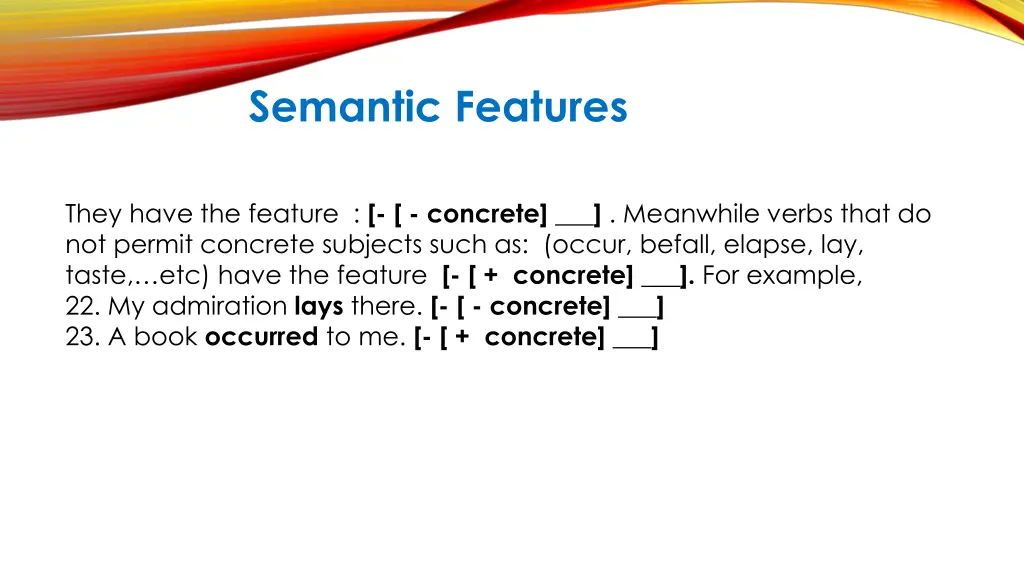semantic features 8