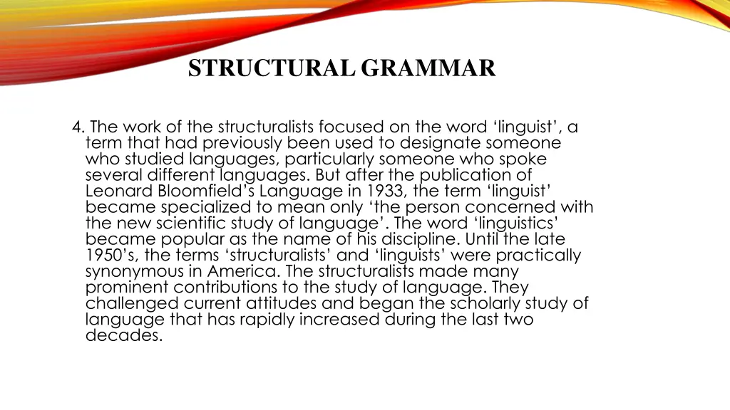 structural grammar 1