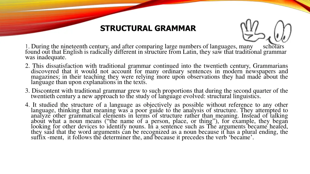 structural grammar