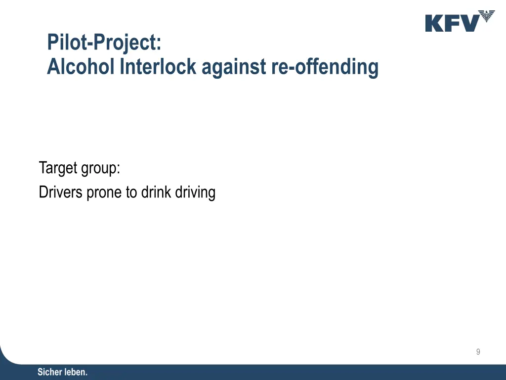 pilot project alcohol interlock against