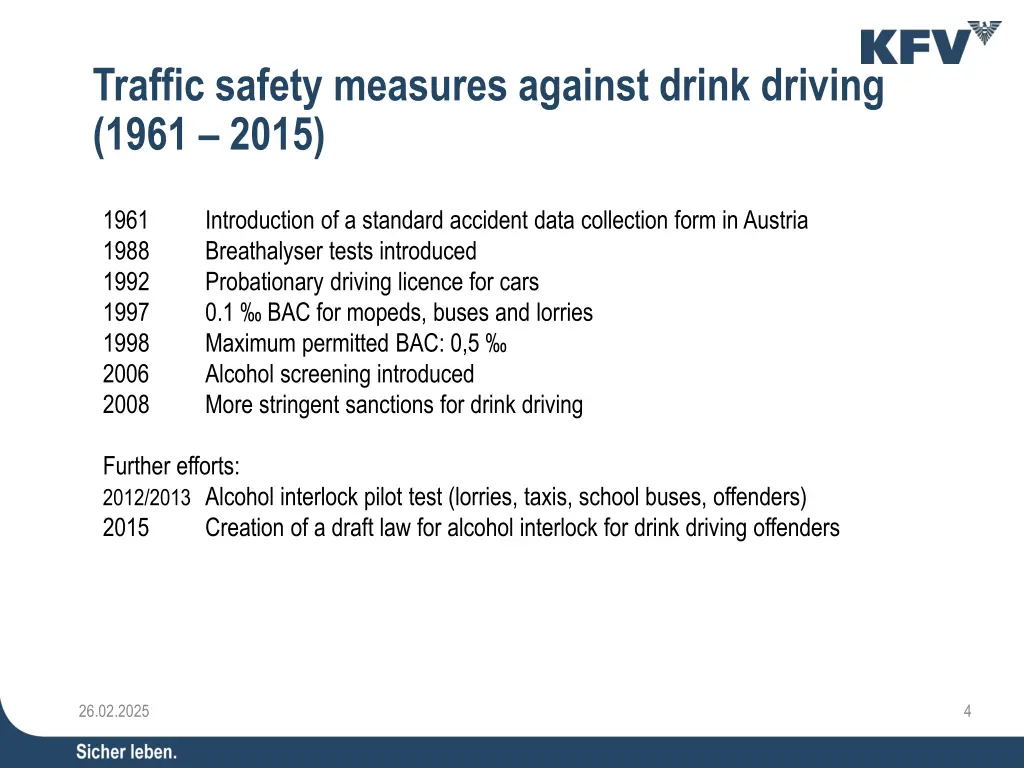 traffic safety measures against drink driving