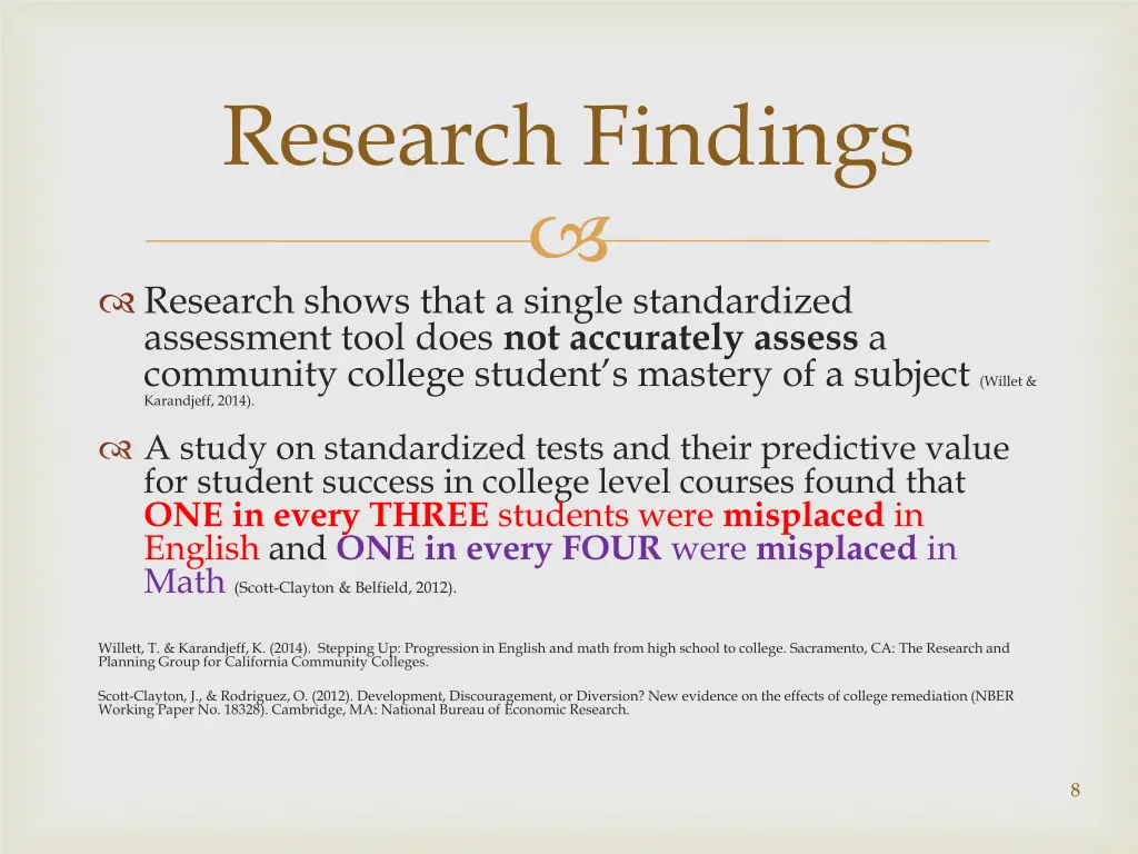 research findings