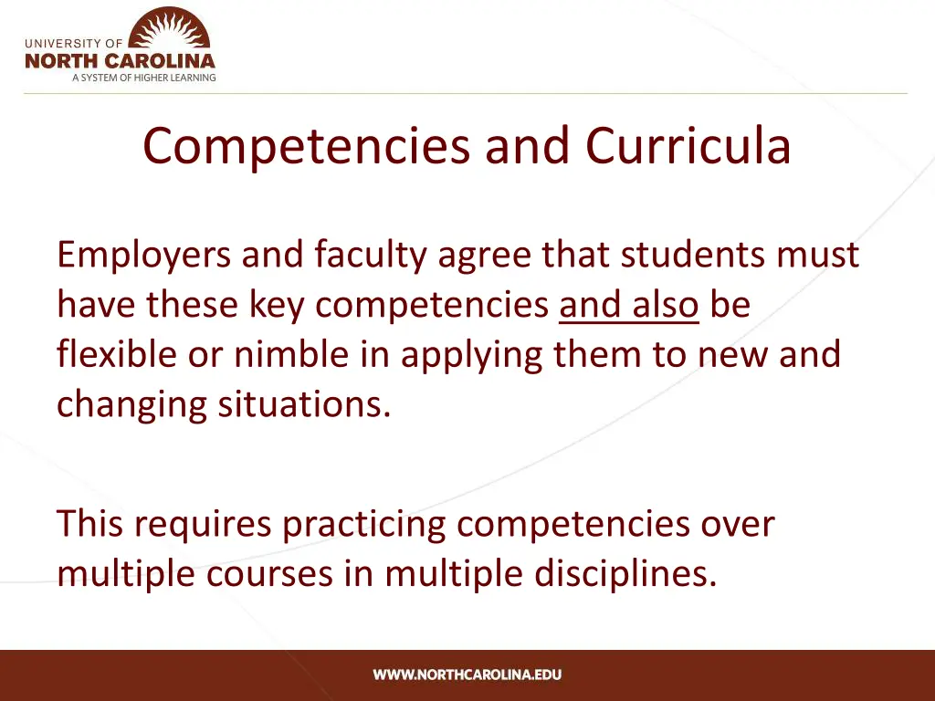 competencies and curricula