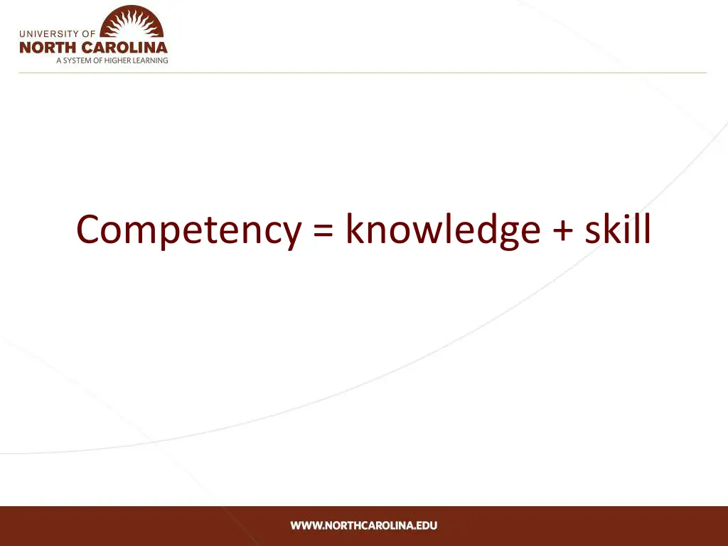 competency knowledge skill