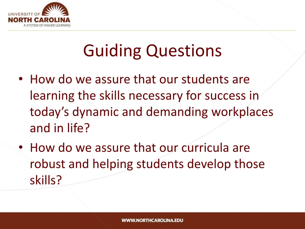 guiding questions
