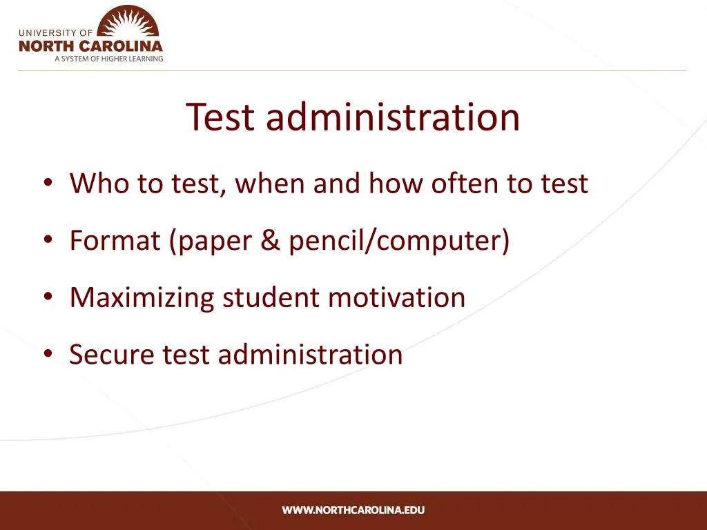 test administration