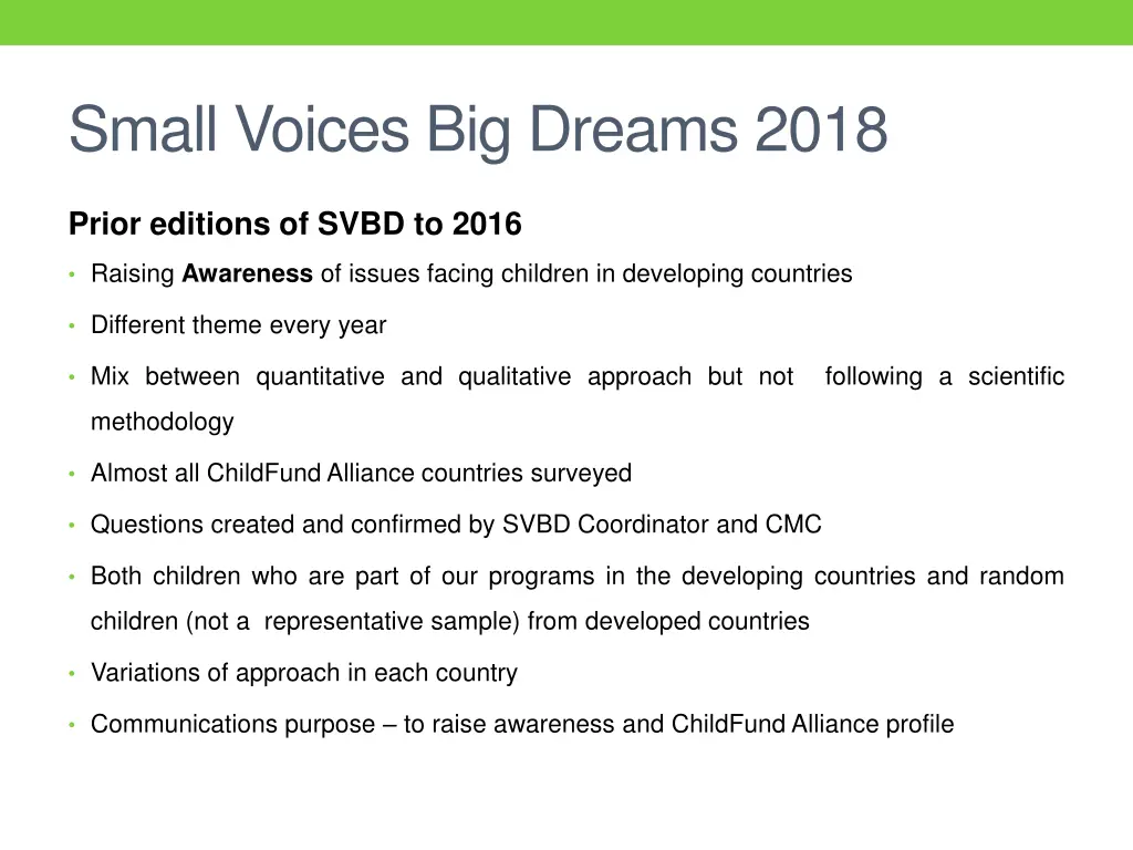 small voices big dreams 2018