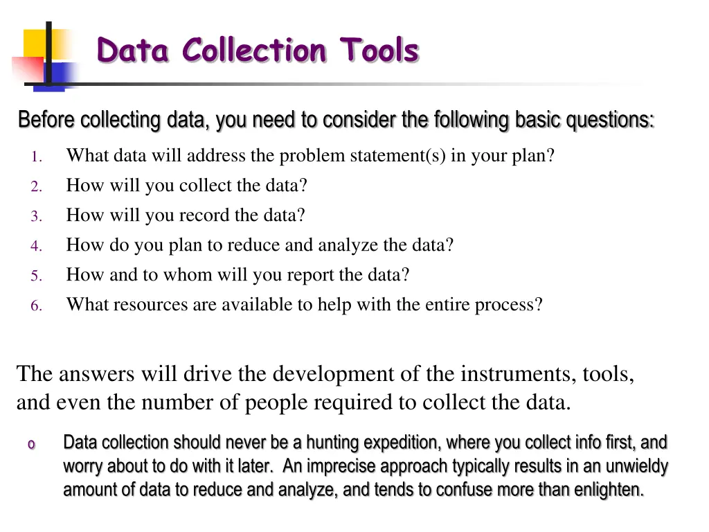 data collection tools