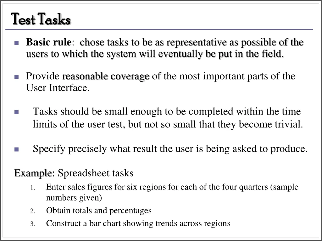 test tasks test tasks
