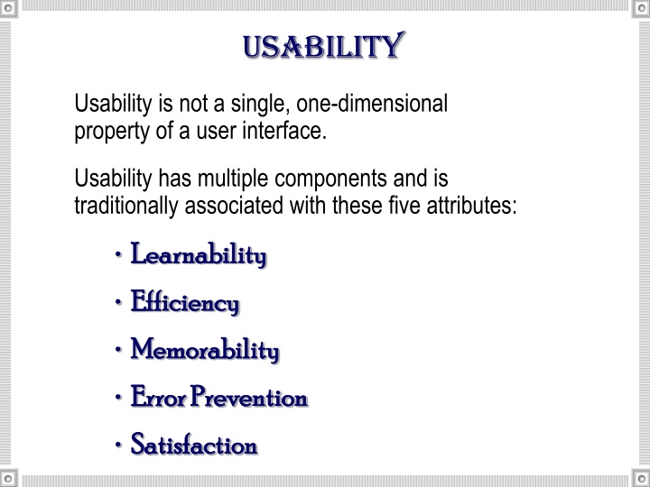 usability